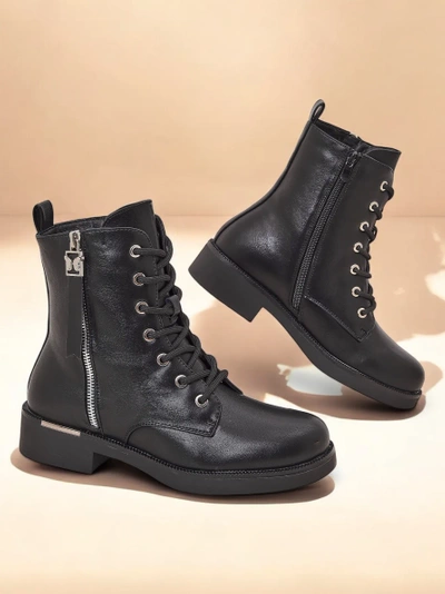 Royalfashion Damen Schnürstiefel Selocii