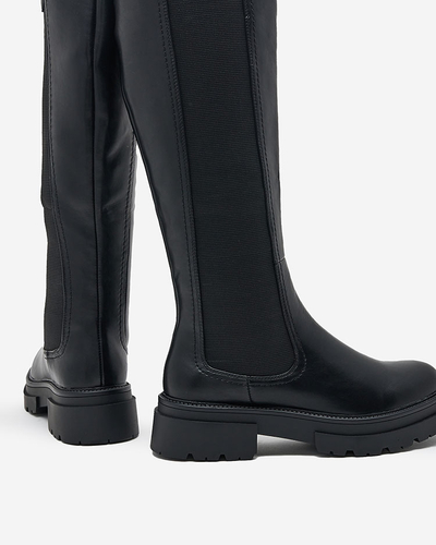 Schwarze Moda-Stiefel für Eleganz