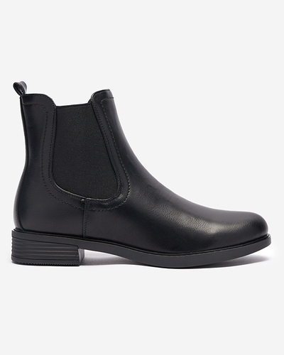 Klassische schwarze Chelsea-Stiefel - Schuhe