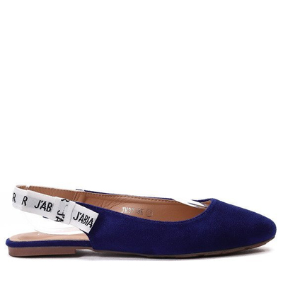 OUTLET Blue Chenya Ballerinas mit offenem Absatz - Schuhe