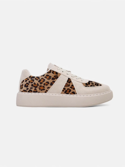 Royalfashion Damen sportliche Sneakers mit Leopardenmuster Big Cat