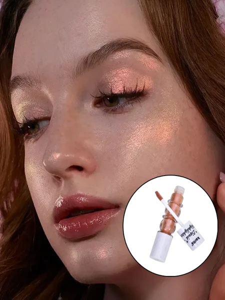 Flüssiger Gesichts-Highlighter mit Pinsel Sunset Kiss