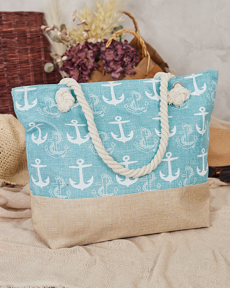 Royalfashion Stofftasche im Urlaubsmuster für die Schulter