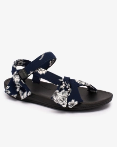 Royalfashion Damen Printsandalen in navy blau Andreti