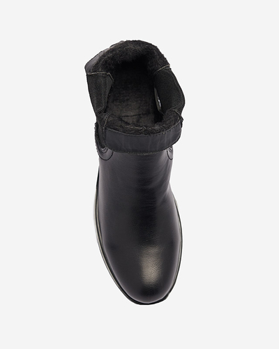 Klassische schwarze Chelsea-Stiefel - Schuhe