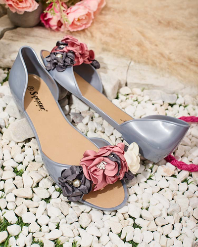 Royalfashion Gummiballerinas mit Blume Koddies