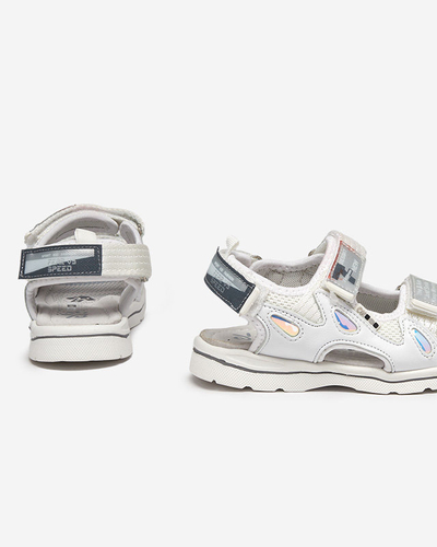 Weiße Kindersandalen mit Berigi-Patches - Footwear