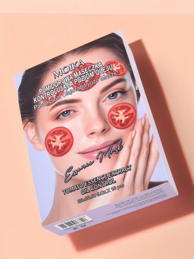 MOIKA Tomaten-Blattmaske zur Regulierung der Talgproduktion 25 ml x 10 Stk.