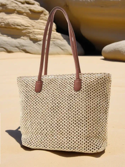 Royalfashion Велика солом’яна жіноча літня сумка