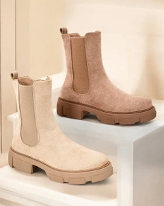 Royalfashion Frauen Ecoseude-Booties Posinos