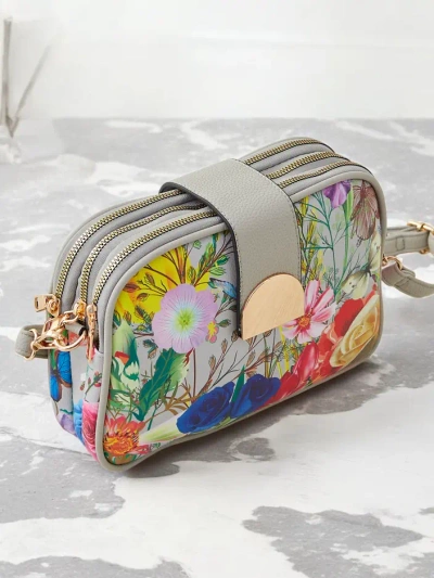 Royalfashion Kleine Damenhandtasche mit Blumen