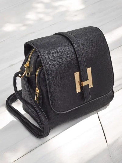 Royalfashion Vielseitige quadratische Handtasche aus Eco-Leder