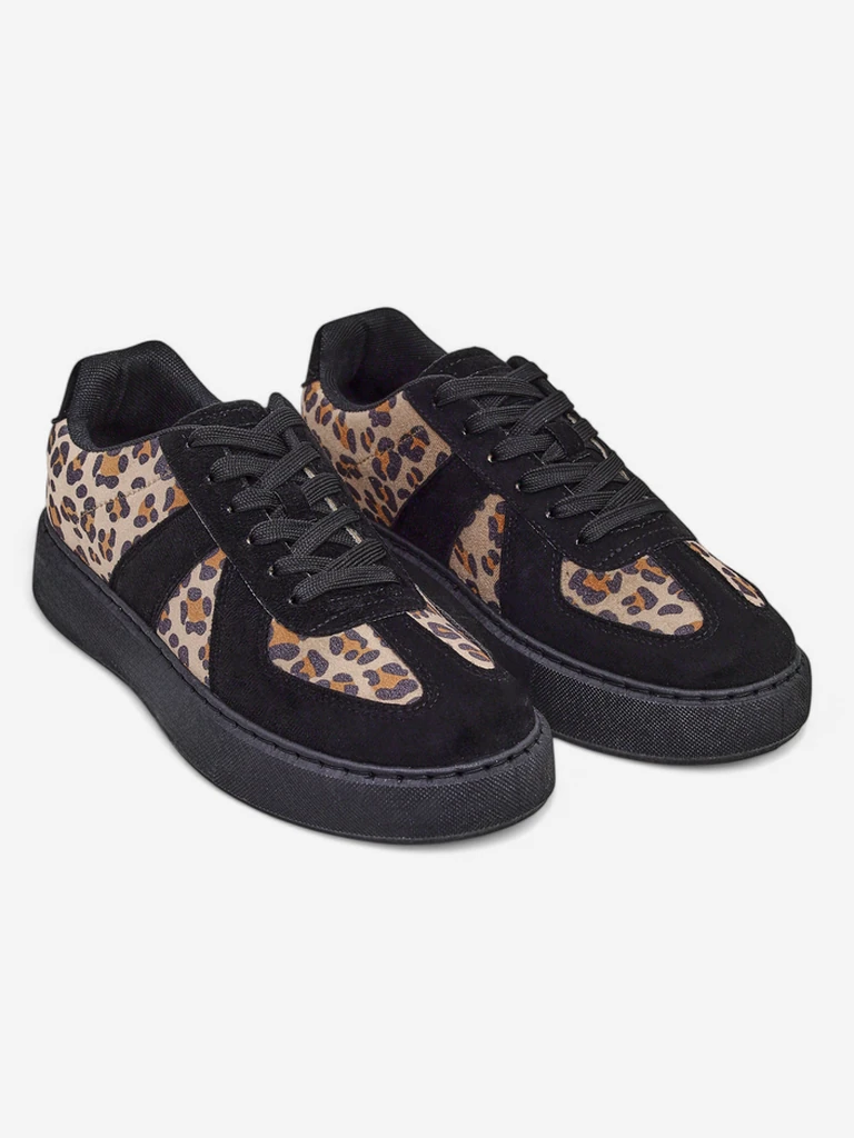 Royalfashion Damen Sport-Sneaker mit Leopardenmuster Big Cat