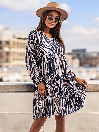 Royalfashion Damen Print Kleid