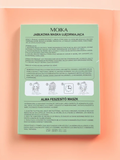 MOIKA Apfelfestigende Tuchmaske 25 ml x 10 Stück