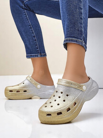 Royalfashion Damen Gummisandalen für den Sommer mit Ausschnitten Dellosa