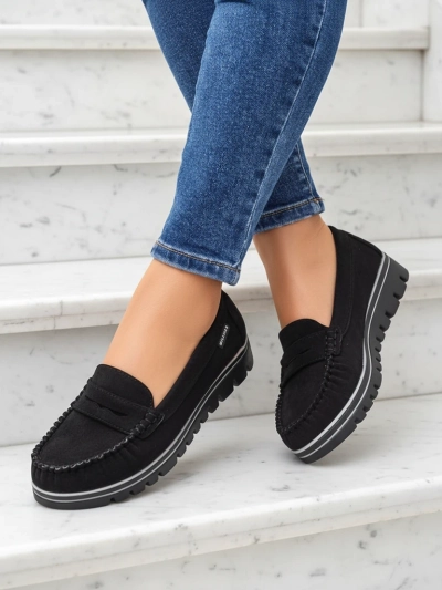 Sabella Чорні Мокасини з Екошкіри