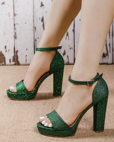 Royalfashion Glitzer Damen Sandalen Vobetta