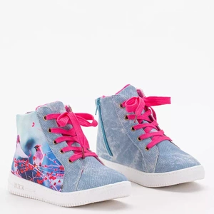 Hellblaue Bomi Sneakers für Mädchen - Schuhe