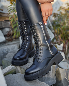 Schwarze Damen-Arbeitsstiefel Serisis- Footwear