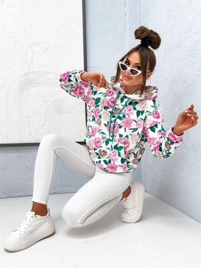 Royalfashion Floral Damen Sweatshirt a'la Velvet