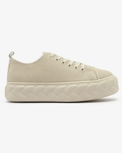 Beige Damen Plateau-Sneaker Sedix - Footwear