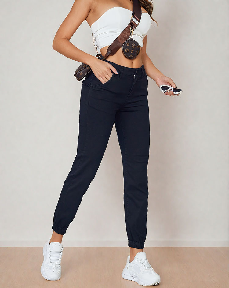 Royalfashion Damen Röhrenjeans