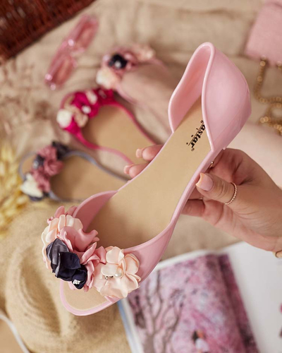 Royalfashion Gummiballerinas mit Blume Koddies