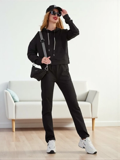 Royalfashion Damen-Sweatshirt-Set aus Baumwolle