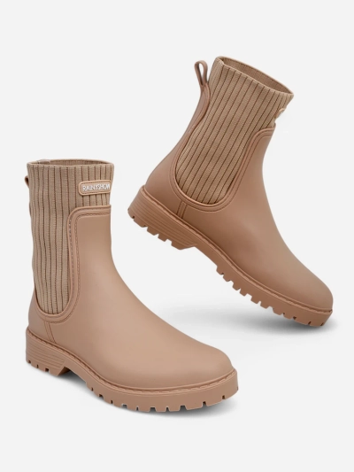 Royalfashion Damen matte Gummistiefel Dasiine