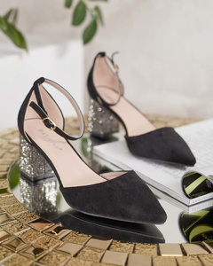 Royalfashion Damen Pumps auf dekorativem Pfosten Emetroli