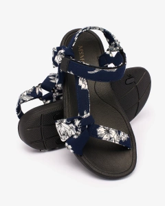 Royalfashion Damen Printsandalen in navy blau Andreti