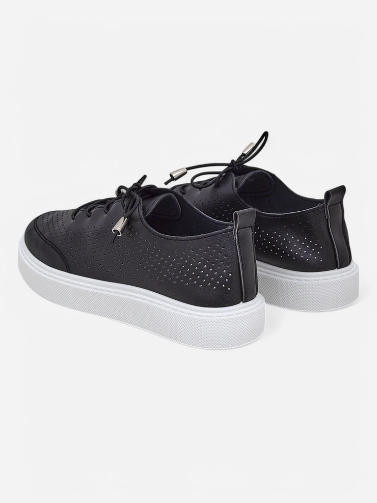 Royalfashion Damen perforierte Sports Schnürschuhe Vaned