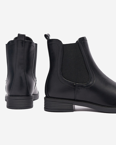 Klassische schwarze Chelsea-Stiefel - Schuhe