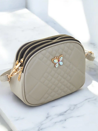 Royalfashion Oval kleine Handtasche für Frauen aus ökologischem Leder