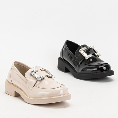 Schwarze Damenschuhe mit Larri-Kristallen - Schuhe