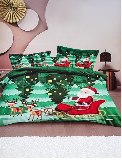 Royalfashion Weihnachtsbettwäsche 160x200 Set 3-TEILIG