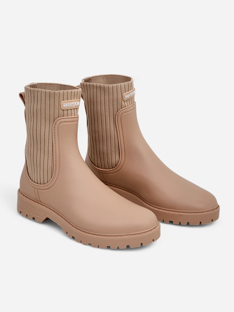 Royalfashion Damen matte Gummistiefel Dasiine