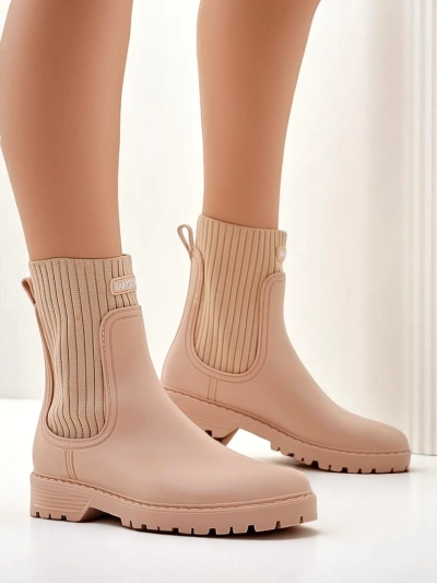 Royalfashion Damen matte Gummistiefel Dasiine