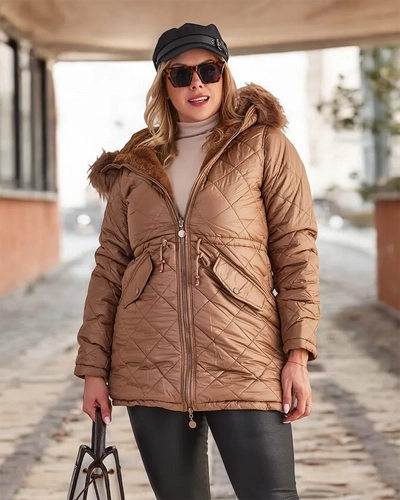 Royalfashion Steppjacke für Damen in braun