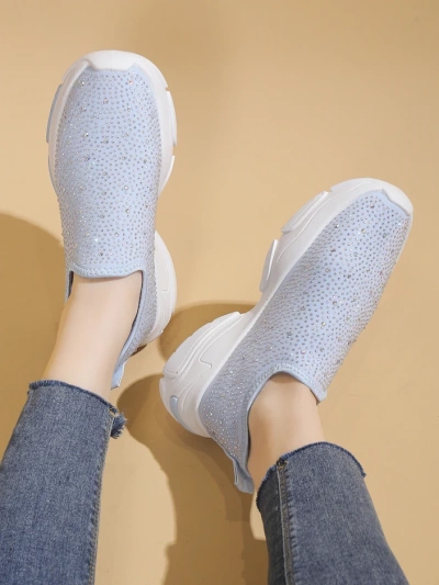 Royalfashion Slip-On Damensneakers mit Strass Elavises