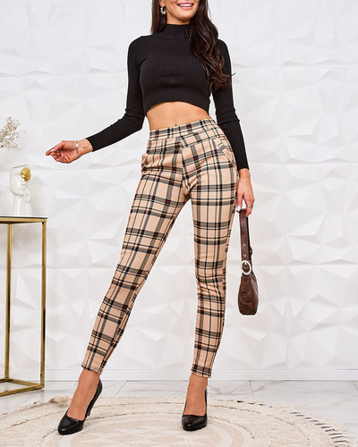 Royalfashion Warmed checkered women's teggings