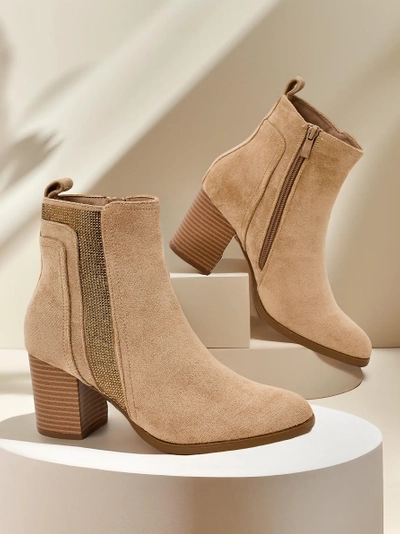 Royalfashion Damen Ankle Boots auf einem Pfosten Venotto