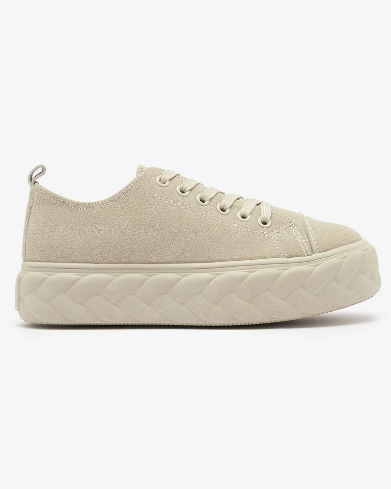 Beige Damen Plateau-Sneaker Sedix - Footwear