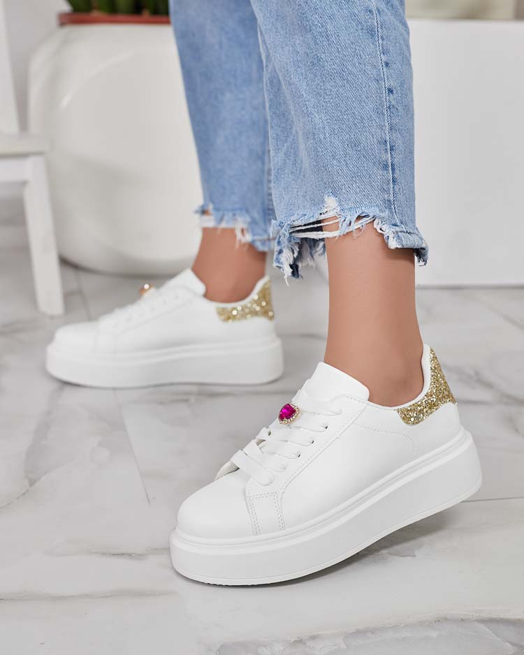 Royalfashion Damen sportliche Plateau-Sneakers Cinkci