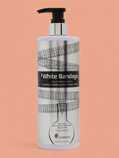 Luxelux White Bandage Shampoo запобігає ламкості волосся 400 мл