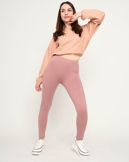 Dunkelrosa Damen-Leggings - Kleidung