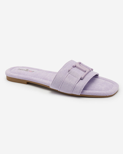 OUTLET Royalfashion Lila Damen Flip-Flops mit Schnalle Rydr