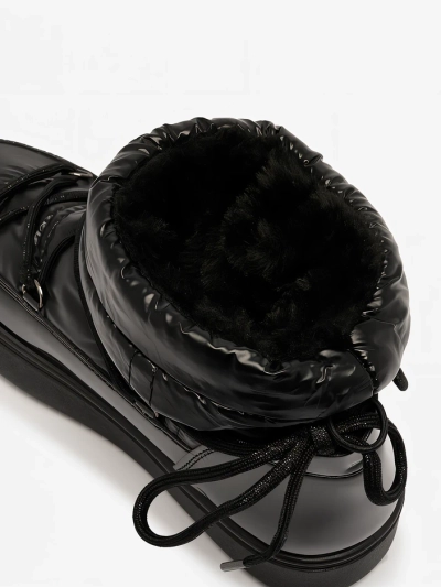 Royalfashion Жіночі черевики-сліпони a'la снігоступи чорні Vevnose