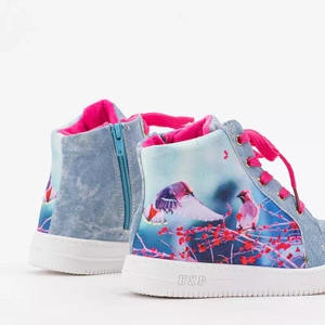 Hellblaue Bomi Sneakers für Mädchen - Schuhe